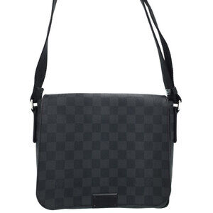 Louis Vuitton Damier Graphite Black District Shoulder Bag